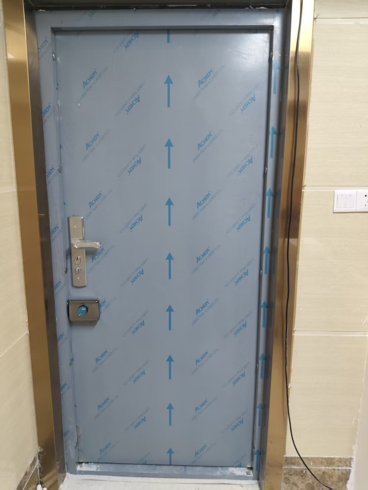 臨港國際產業社區專精特新產業園保密門4級防盜安全門安裝案例